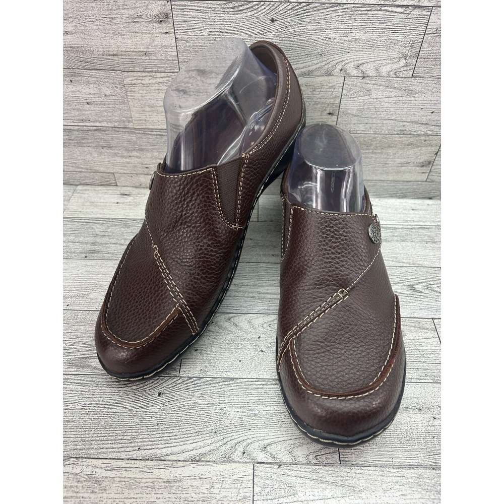 Clarks Ashland Lane Brown Suede Women's Loafers Flats Comfort Shoes Size 9.5M